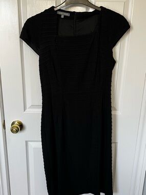 Laura Ashley Black Textured Knit Dress